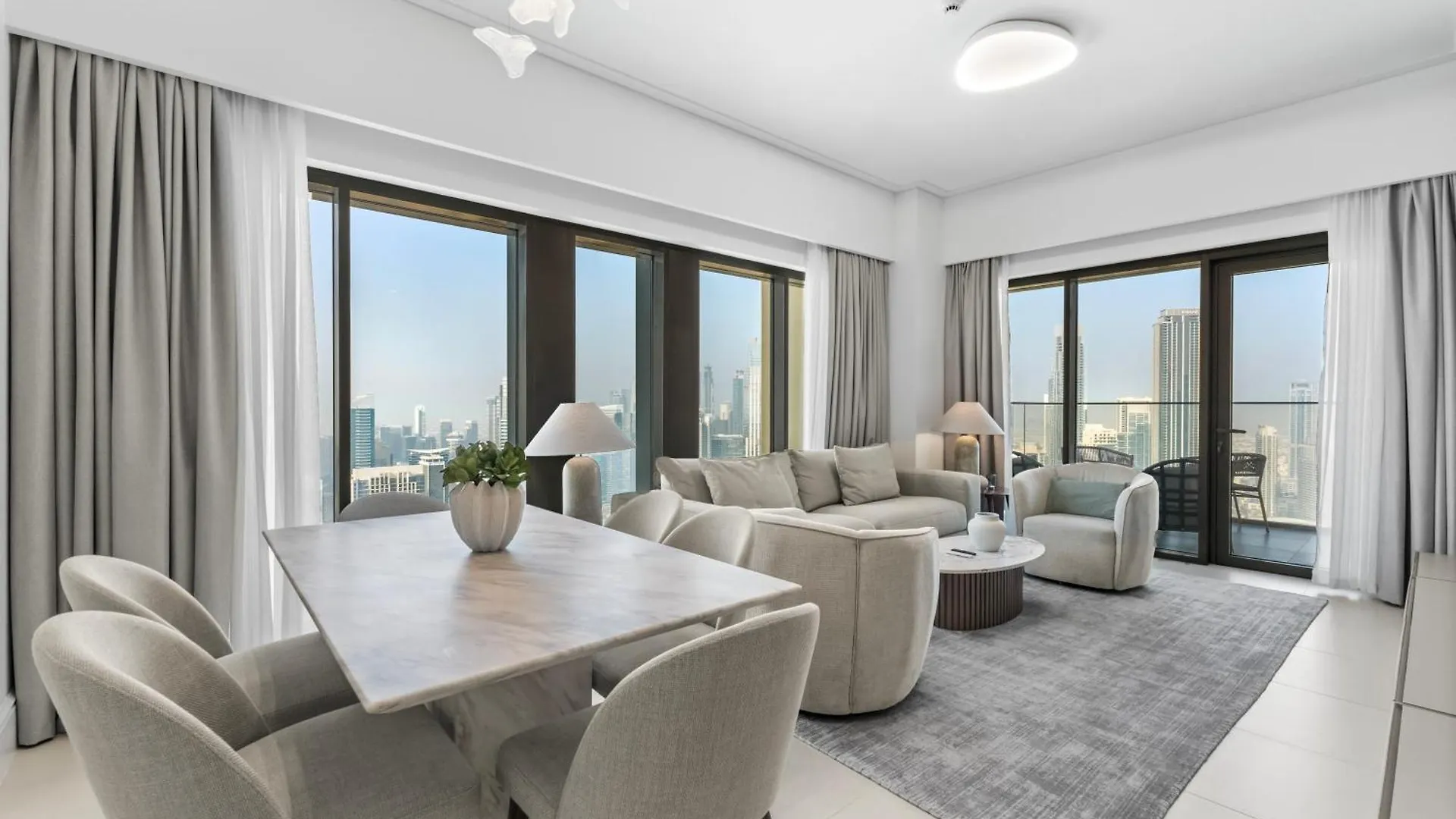 Full Fountain And Burj View - 3Br Burj Royale Apartment Dubai